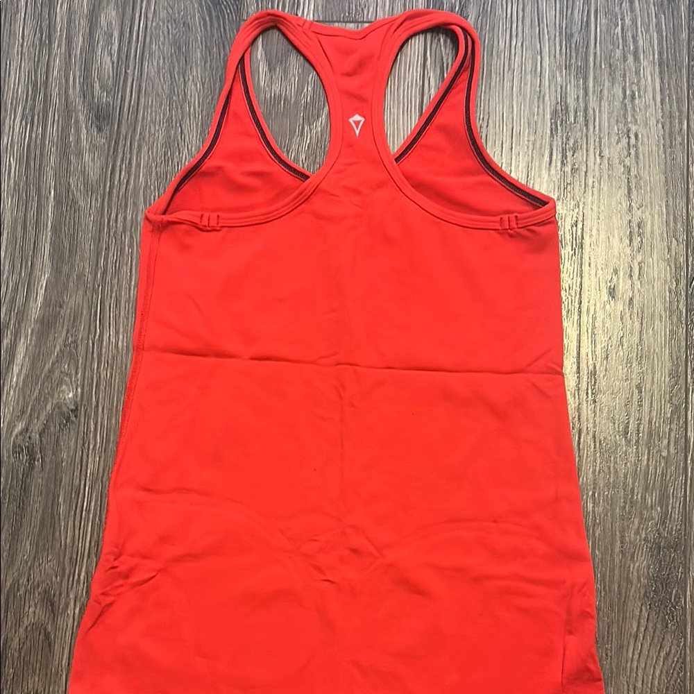 Ivivva Red Fitted Sleeveless Backless Tank Top